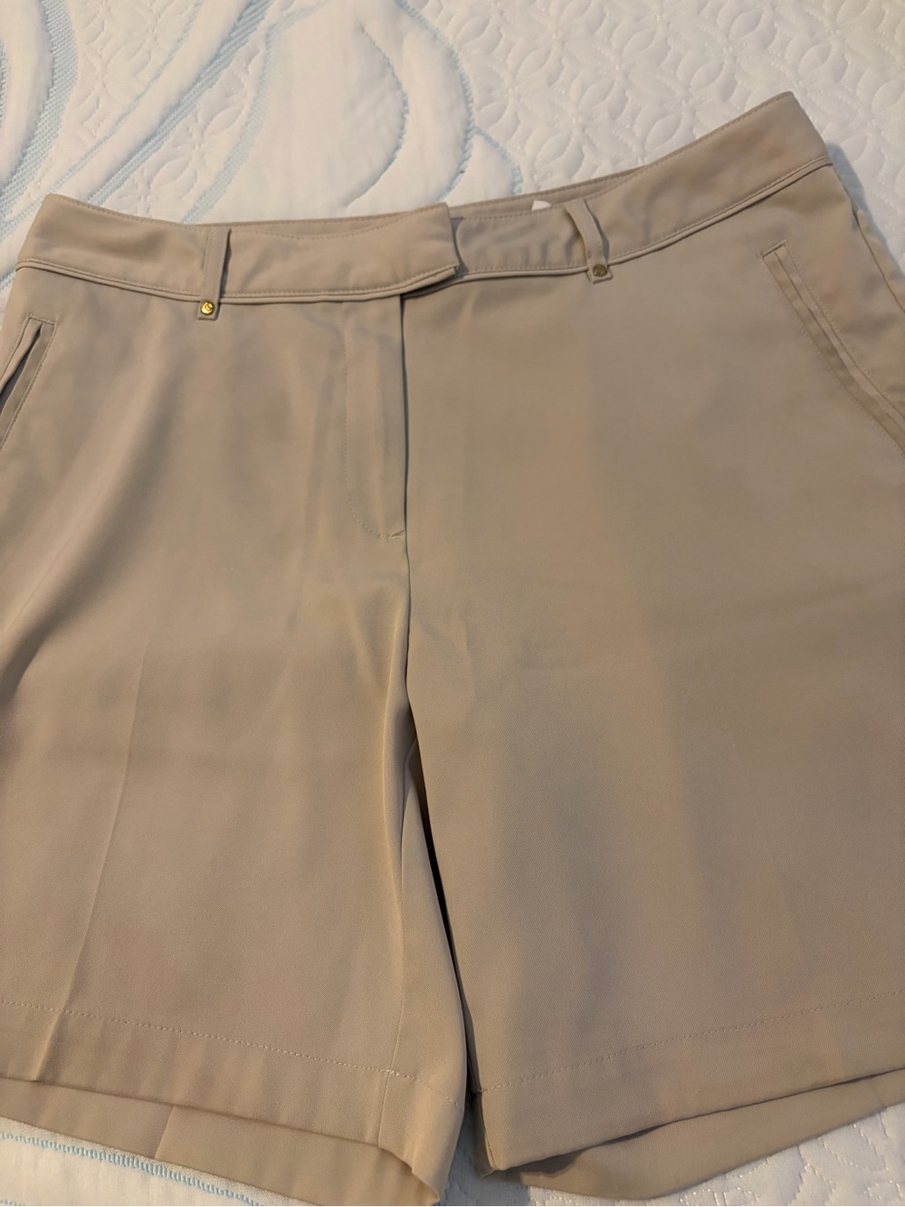 Lady Hagen Beige Golf Shorts